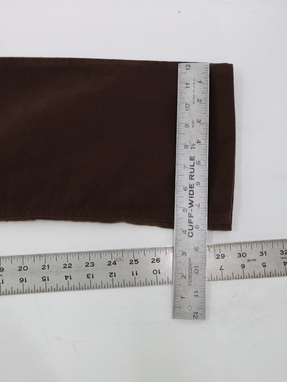 House of Bruar Pants Women 12 L30 moleskin Straight Leg 5 Pocket High Rise Brown - Picture 7 of 12